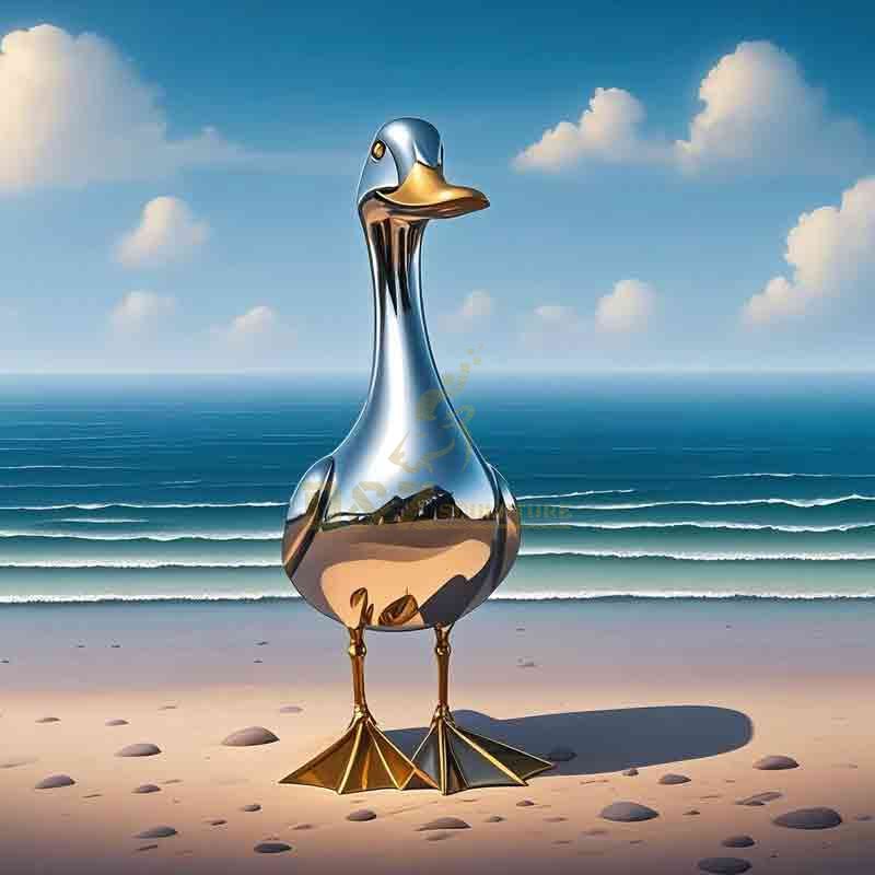 duck sculpture for garden