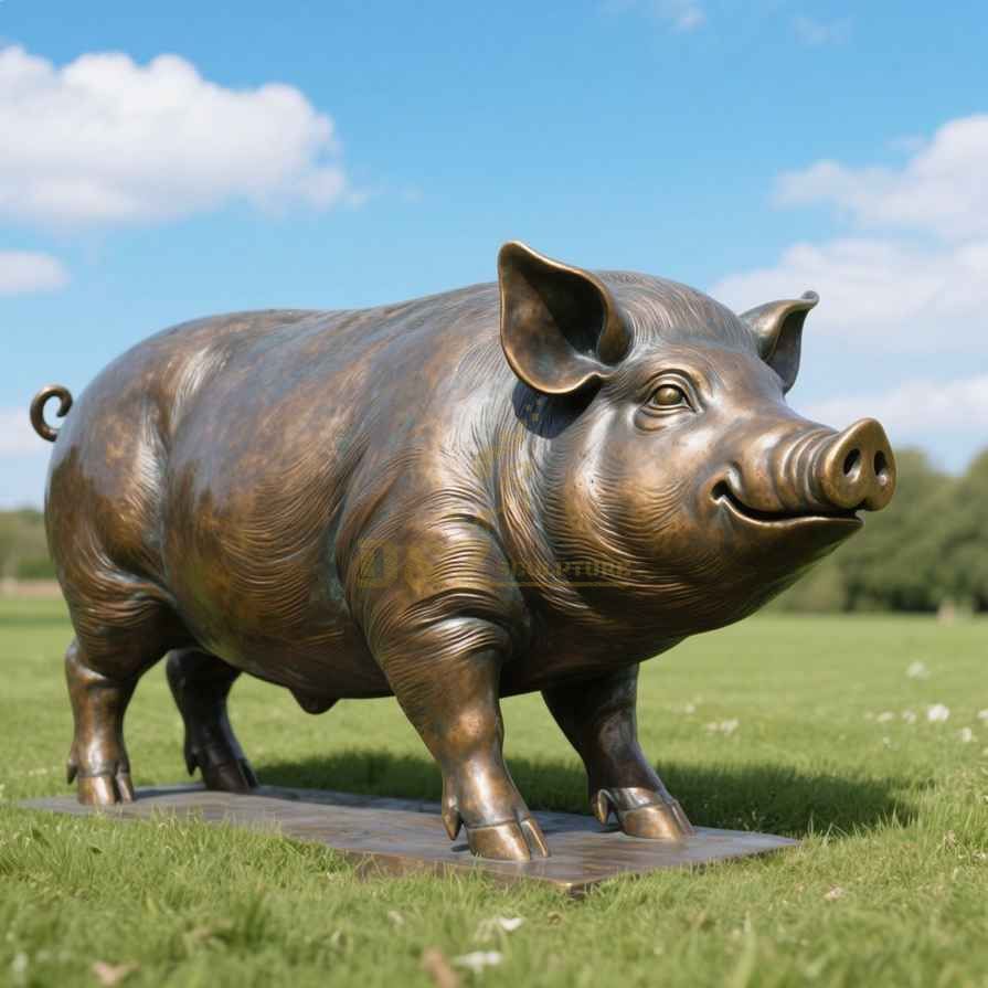 pig garden statue