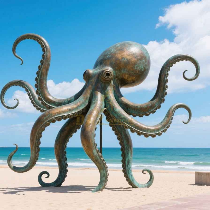 famous octopus statue