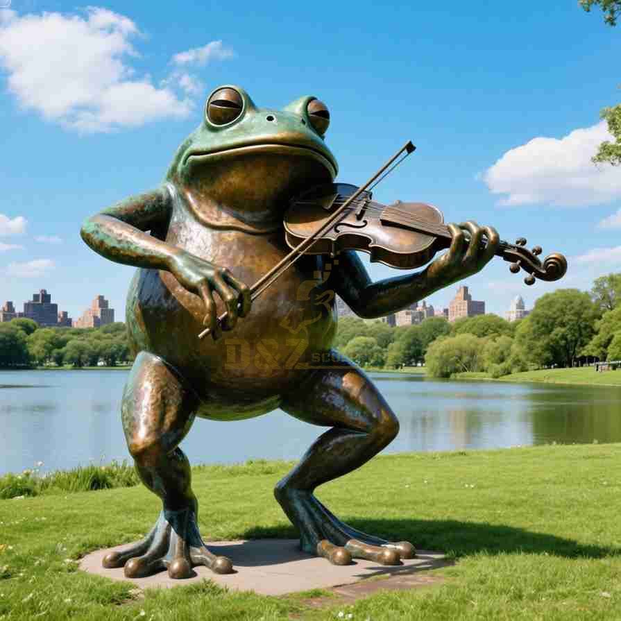 funny frog statues