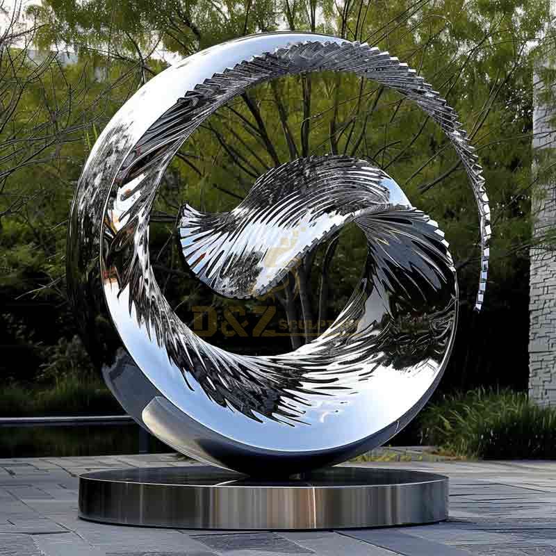 metal moon sculpture