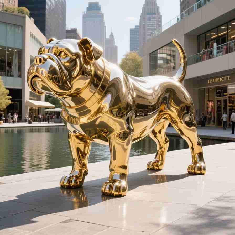 bulldog sculpture