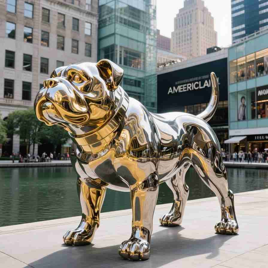 bulldog art sculpture