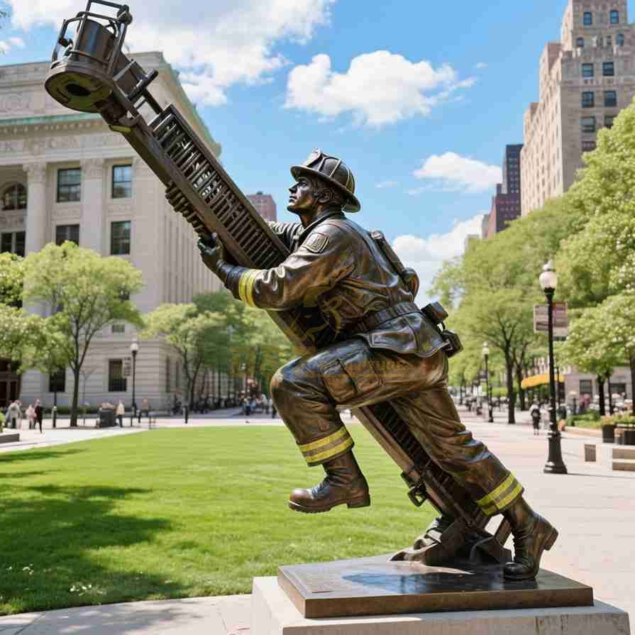 life size firefighter statues for sale
