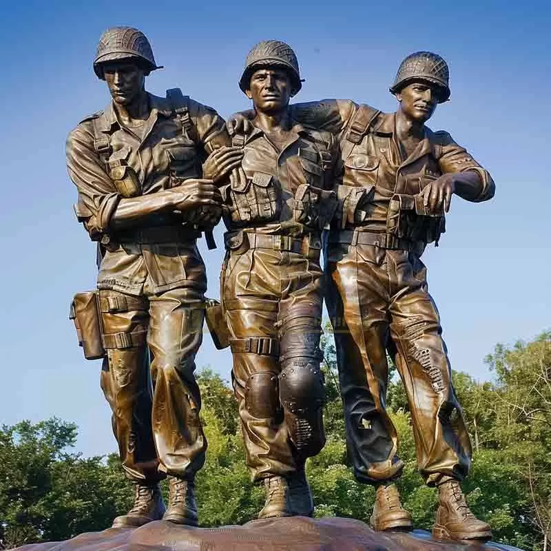 Bronze No Man Left Behind Statue | Memorial Statue DZ-877
