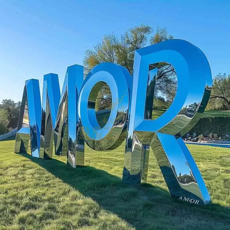 Amor Sculpture – Large Outdoor Metal Letter Art DZ-879