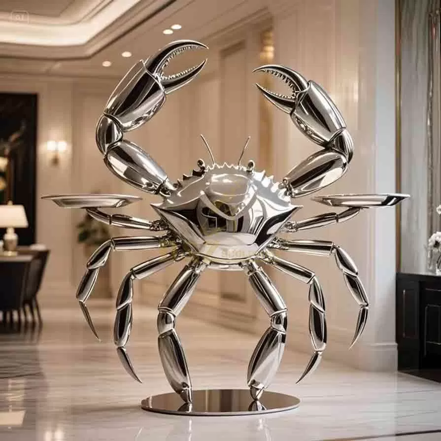 crab butler statue