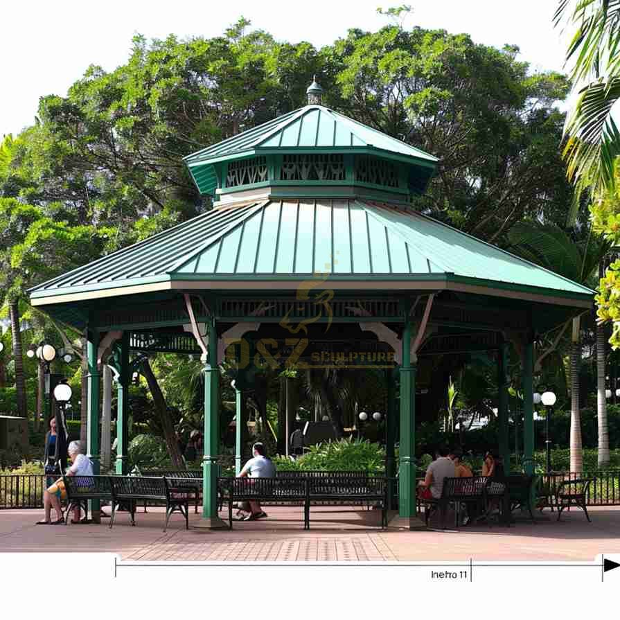 octagon metal gazebo