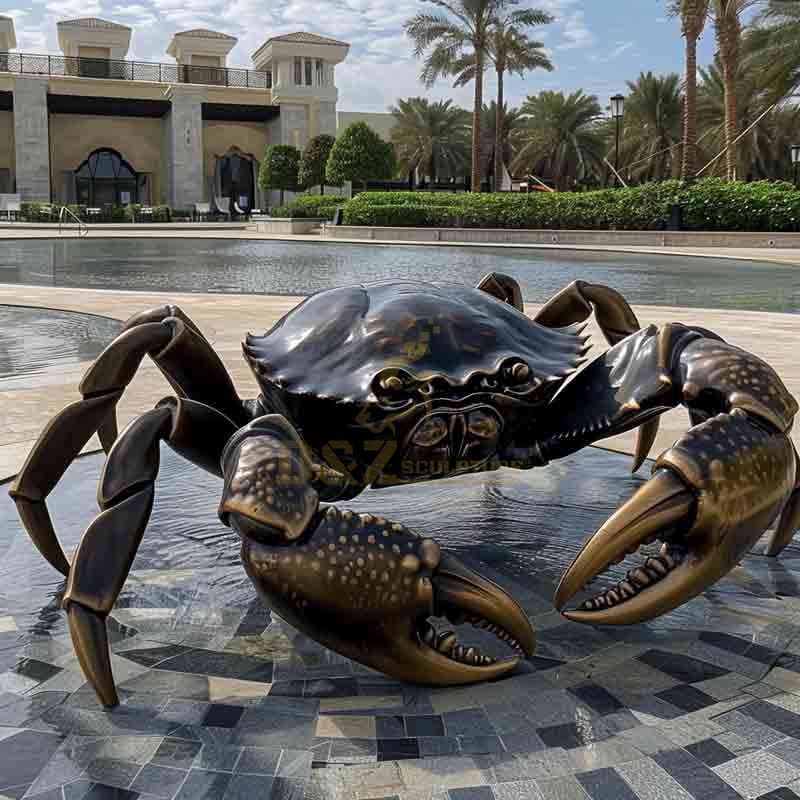 bronze crab sculpture