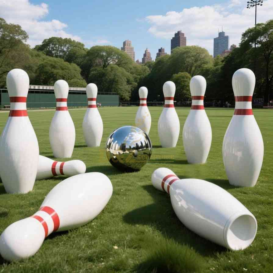 bowling pin sculpture