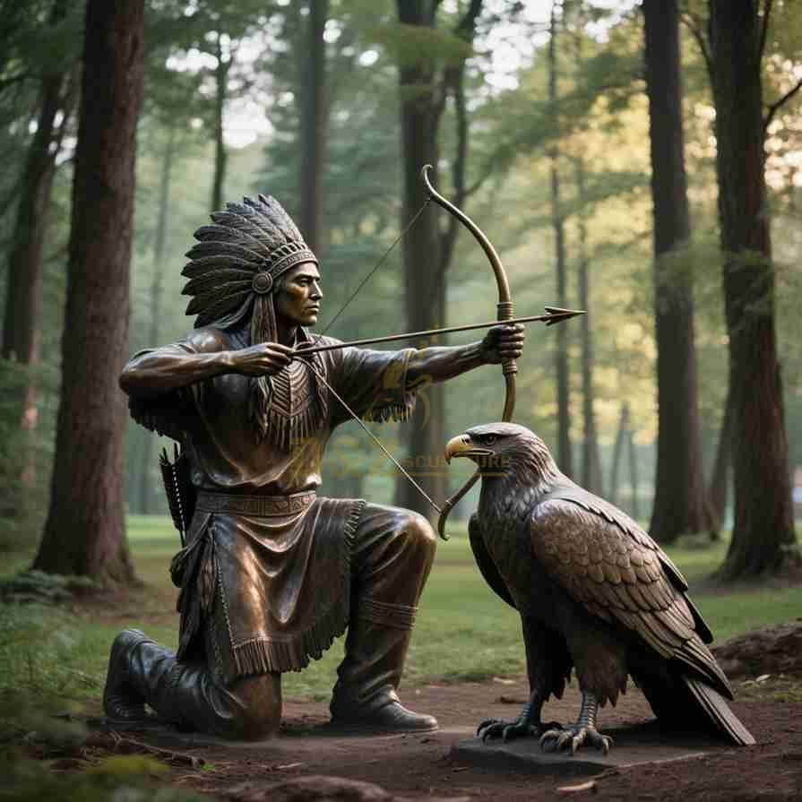 outdoor eagle statue