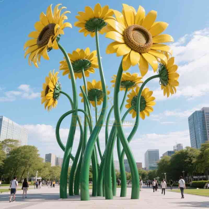 sunflower garden sculpture
