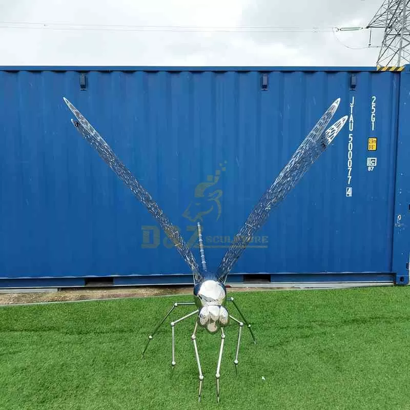 Large Outdoor Metal Dragonfly Sculpture for Sale DZJ-1