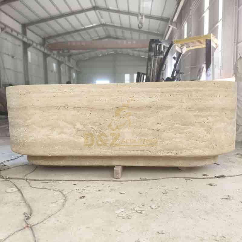 travertine reception desk