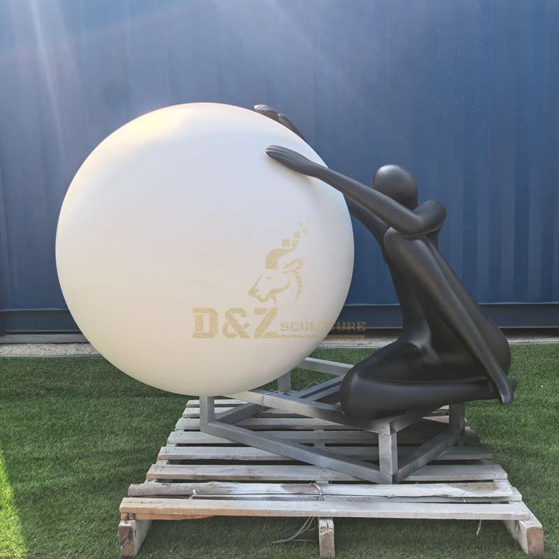 Modern Abstract Sphere Metal Art Sculpture DZJ-2