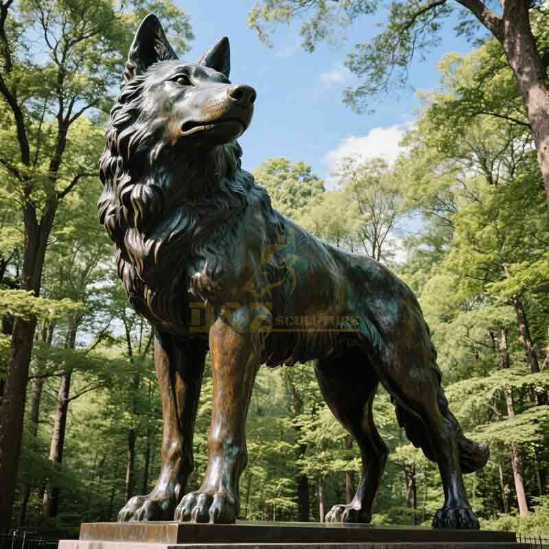 wolf statue