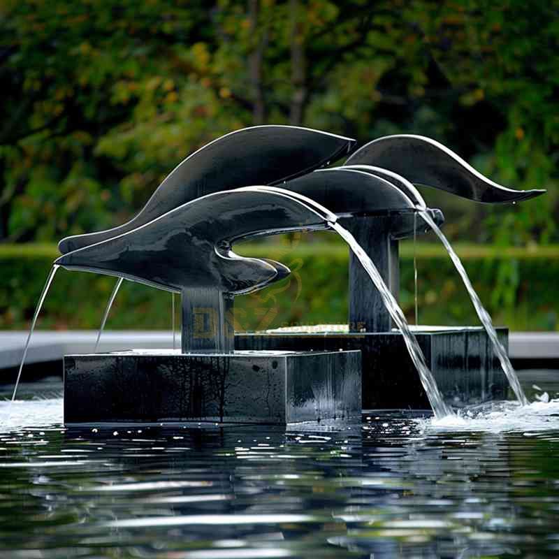 outdoor dolphin fountain