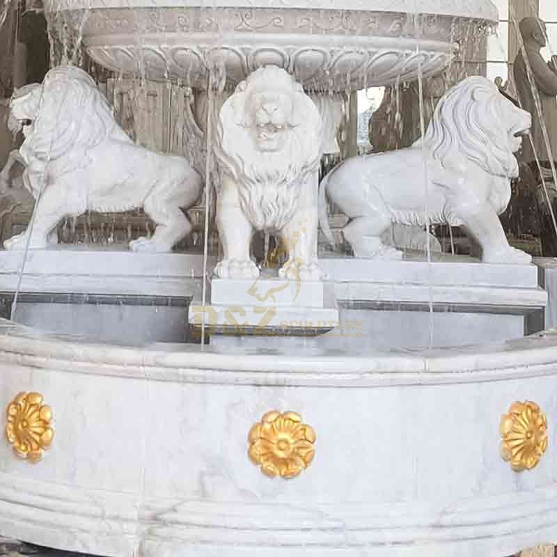 lion statue fountain