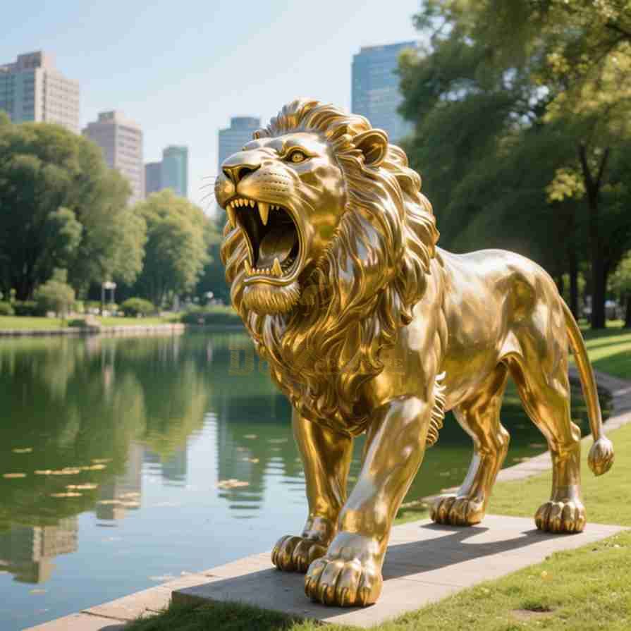 large lion sculpture 3