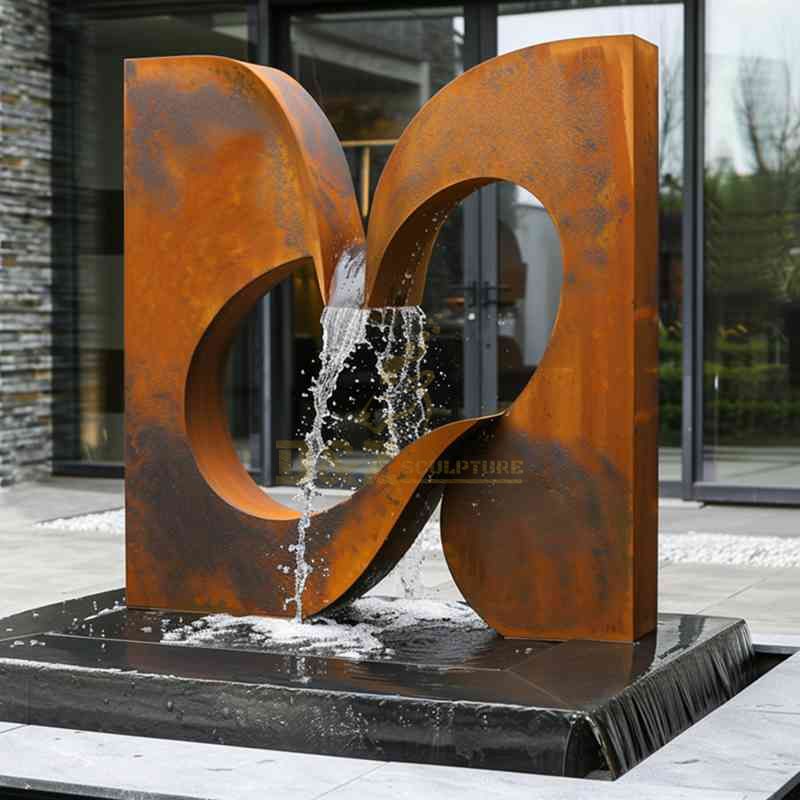 orten steel garden water fountain 3