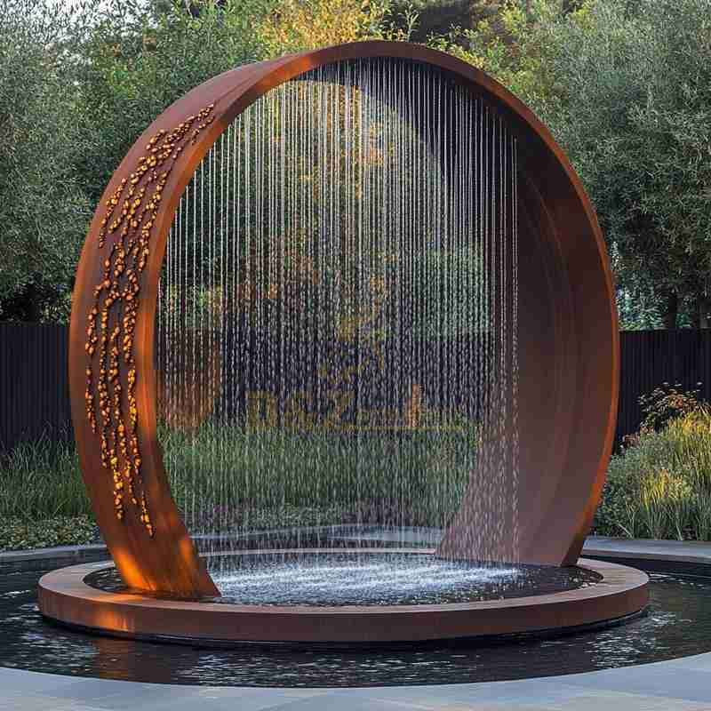 round water fountain