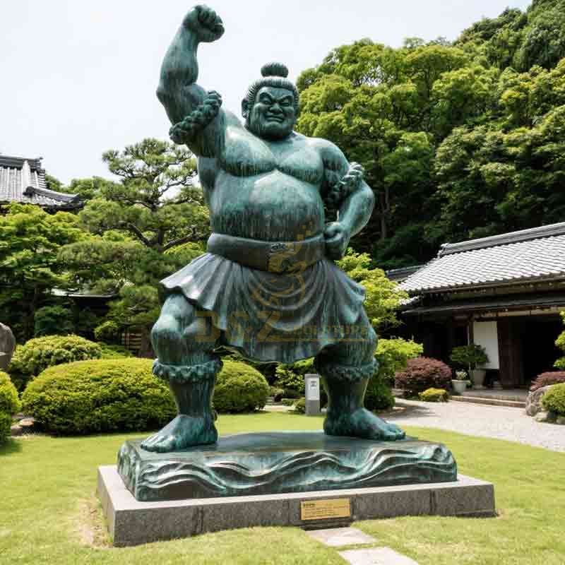 Japanese Bronze Sumo Wrestler Statue for Sale DZ-901