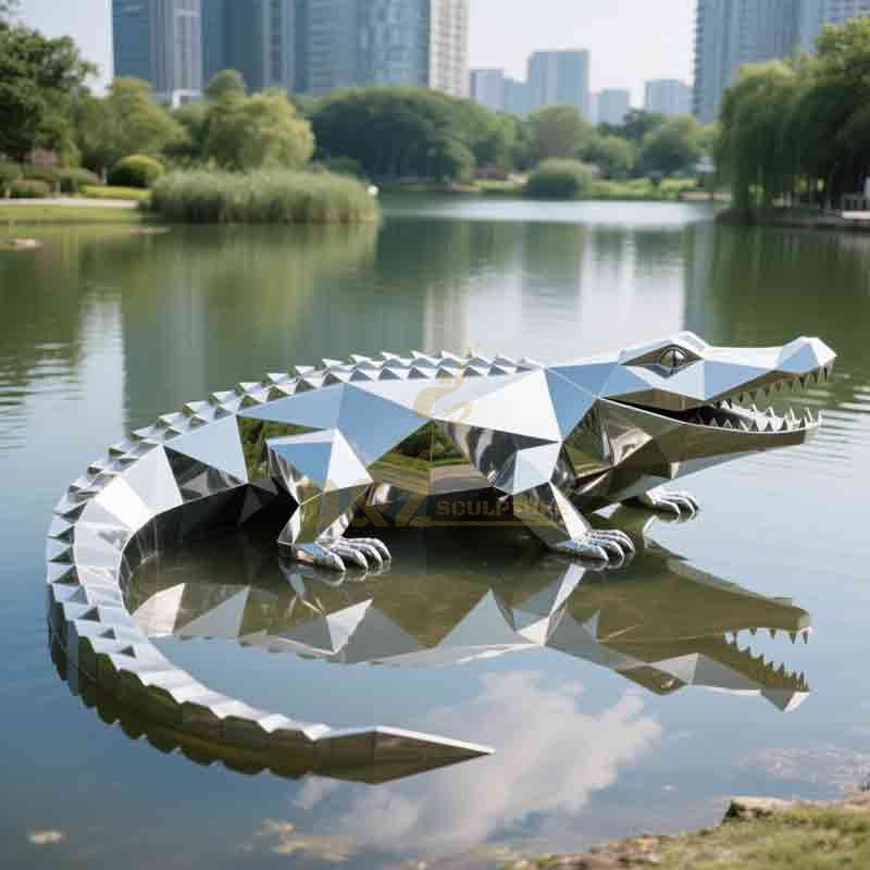 geometric crocodile