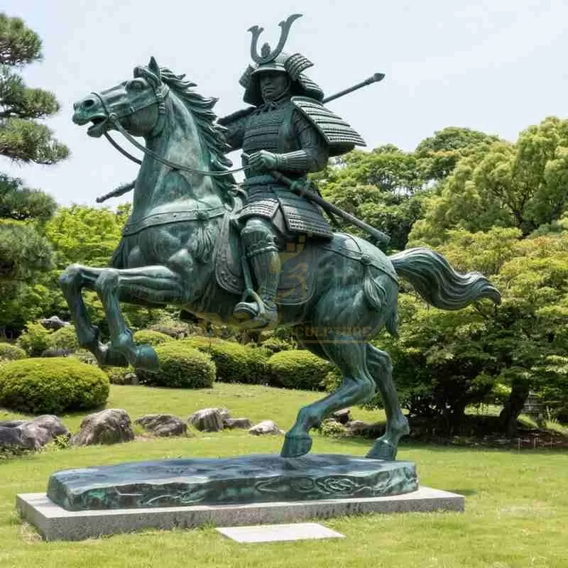 Exclusive 10 Japanese Bronze Samurai Statues for Memorials