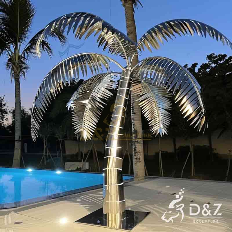outdoor palm tree sculpture