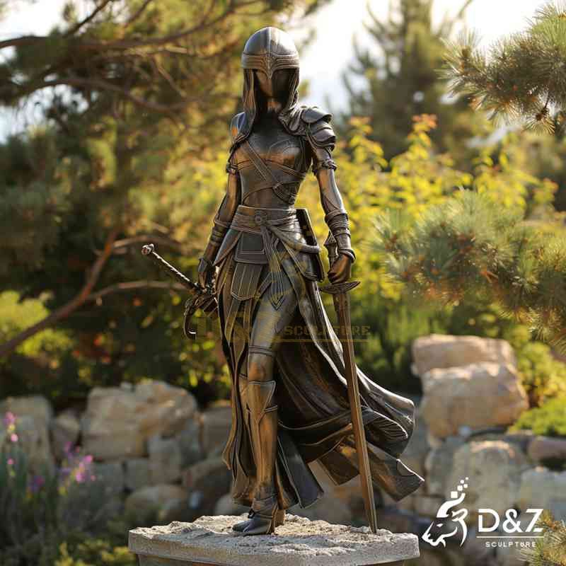 bronze warrior statue