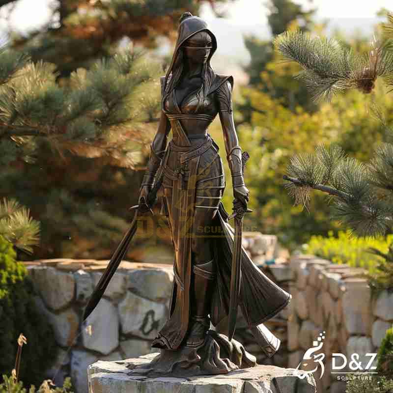 warrior garden statue