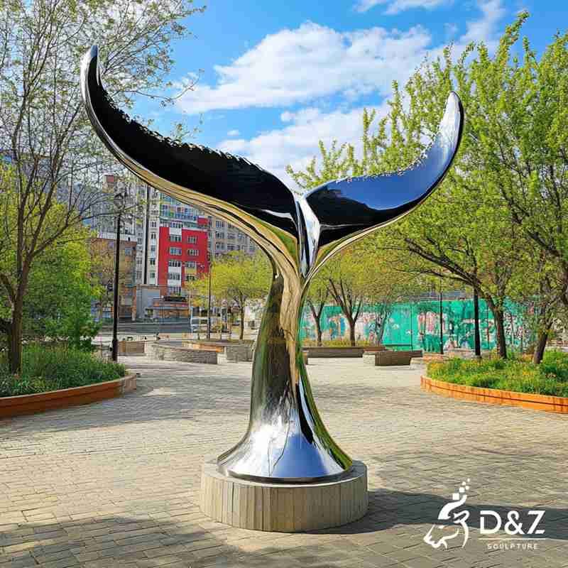 whale tail sculpture