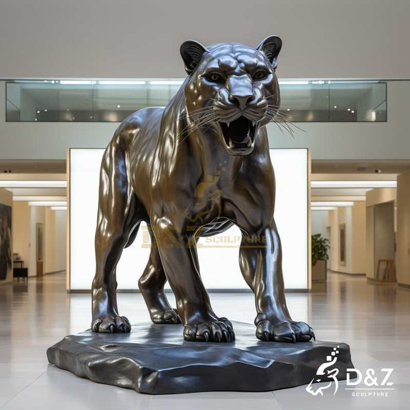 Large Bronze Cougar Statue for Sale丨Animal Sculpture DZJ-34