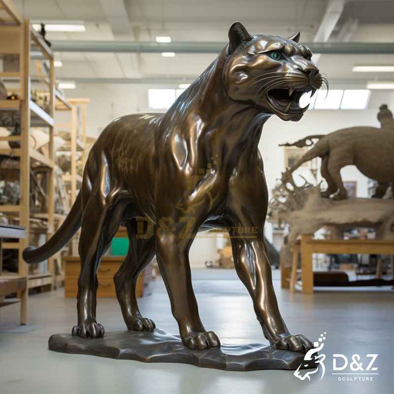 large cougar statue