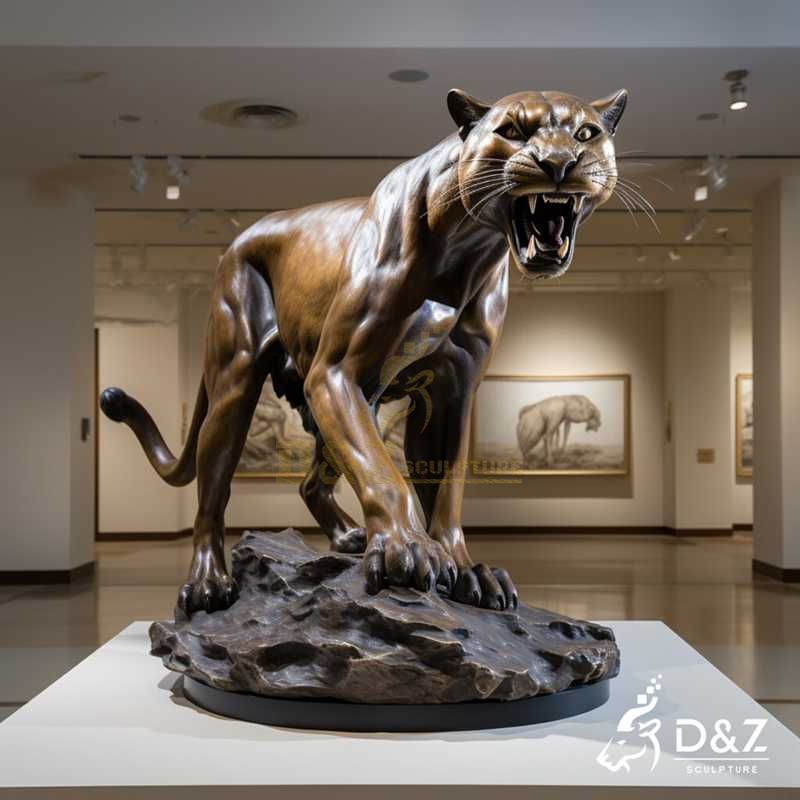 cougar garden statue