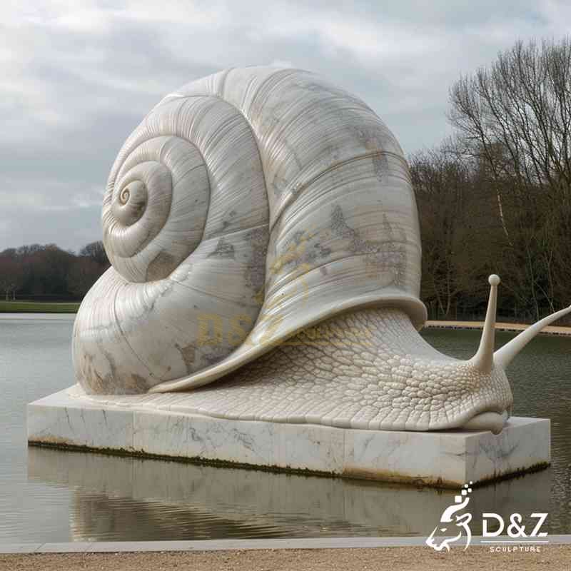 outdoor snail statue