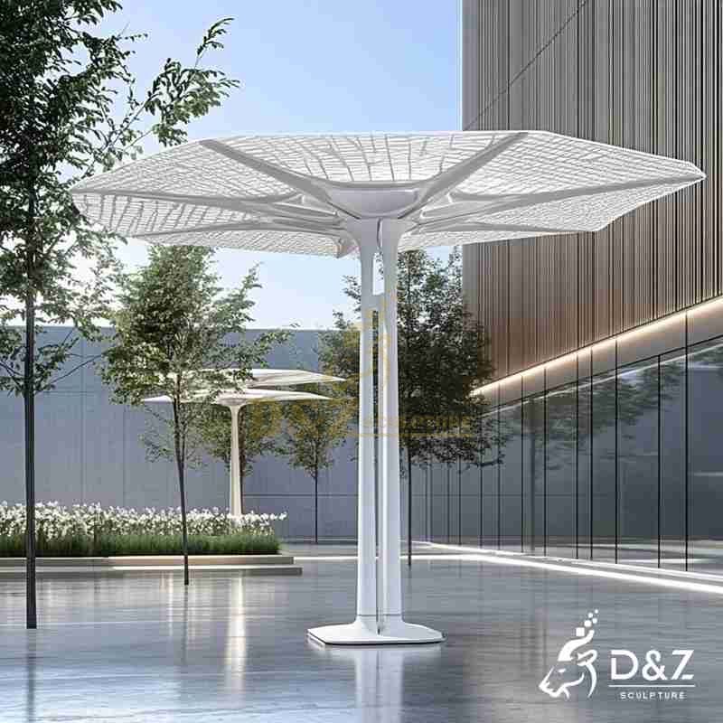 Outdoor Tree Sculpture | Metal Shade Trees Landscape DZJ-41