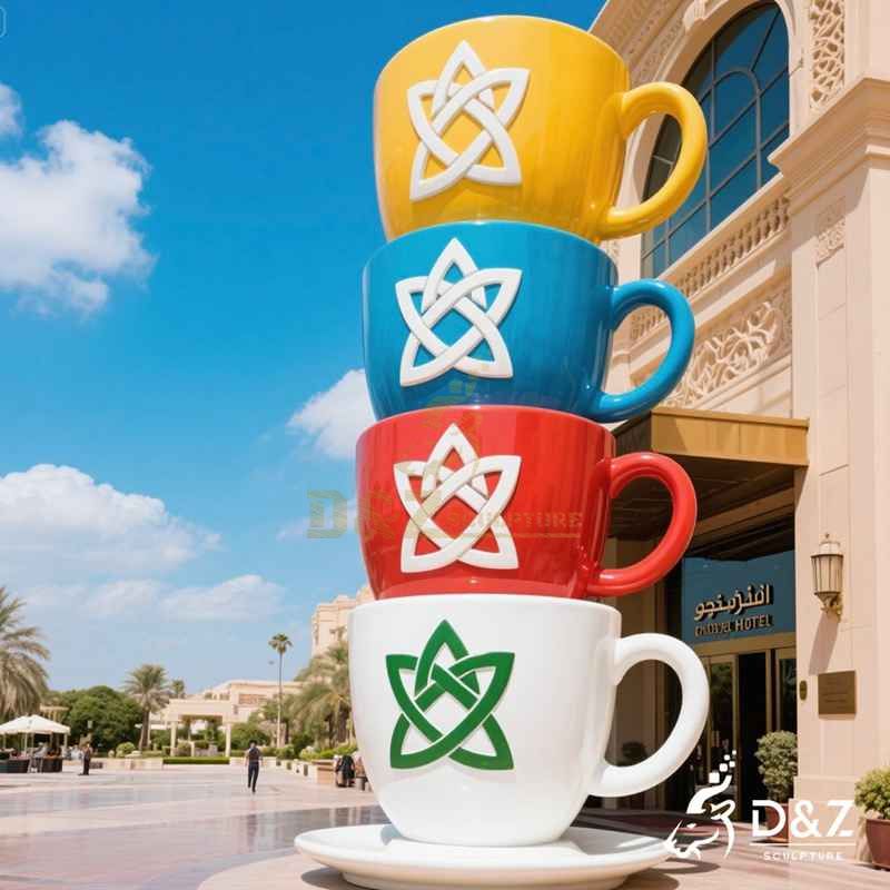coffee cup sculpture