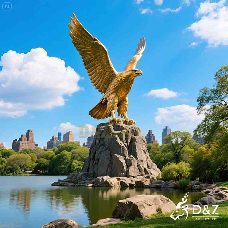garden eagle statue