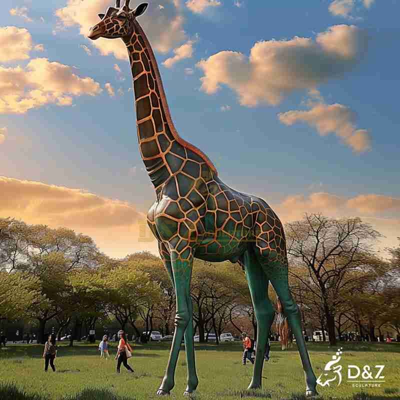 giraffe statue for garden