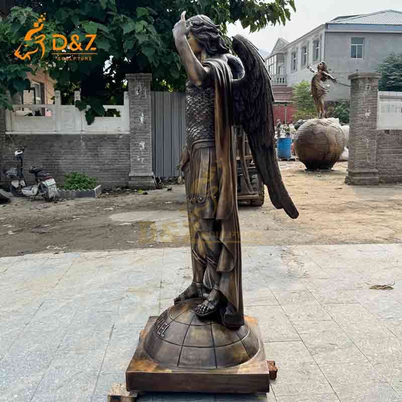 bronze statue of archangel michael