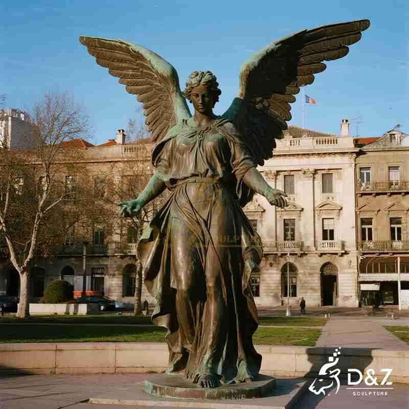 bronze angel statue
