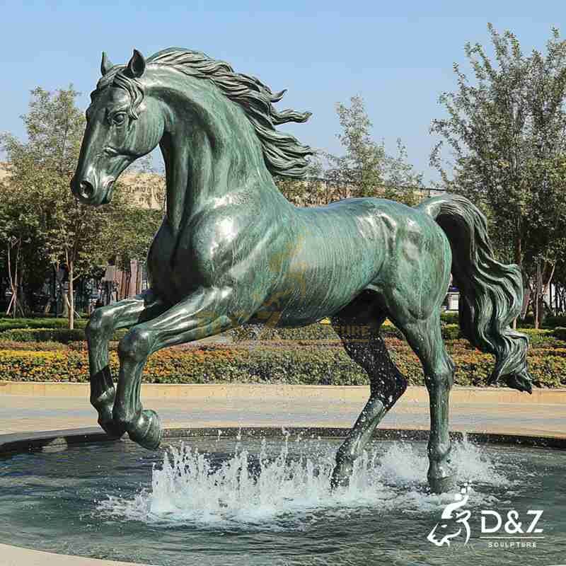 Large Outdoor Bronze Galloping Horse Statue for Sale DZJ-59