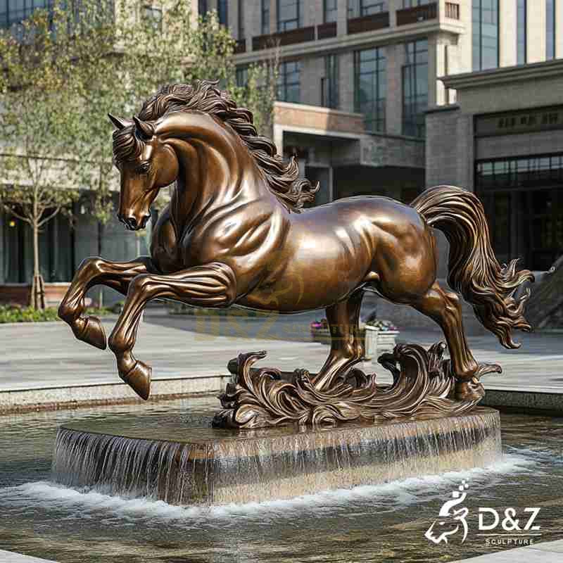 bronze horse fountain