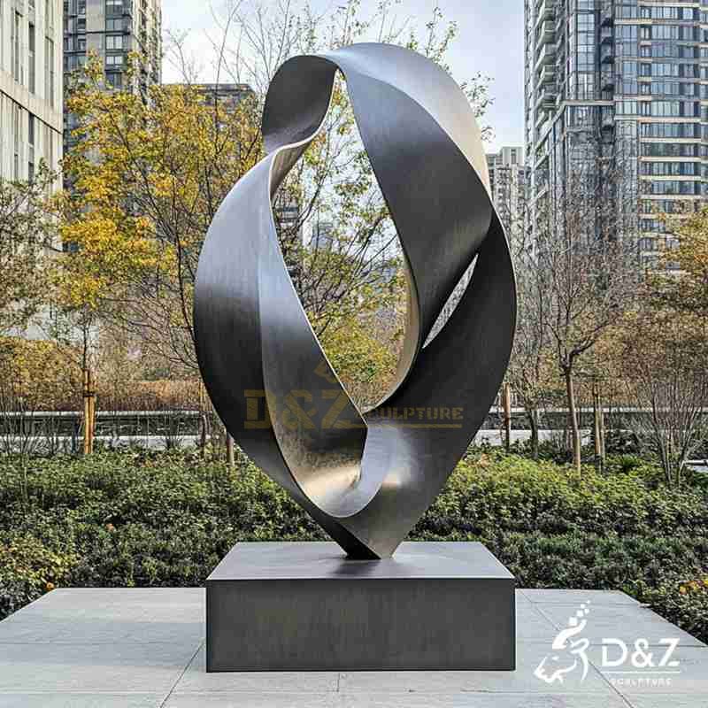 large metal abstract sculpture