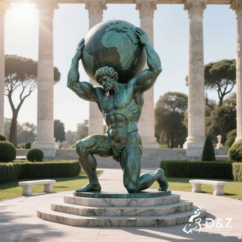 large atlas statue
