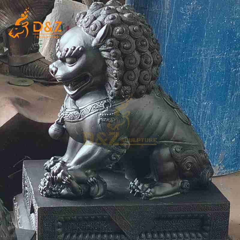 bronze foo dog statues