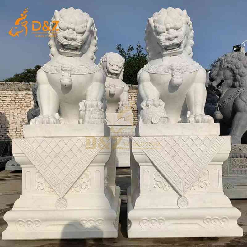 Marble komainu statues for sale 2