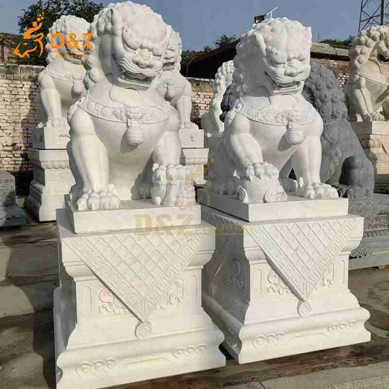 Marble komainu statues for sale 3