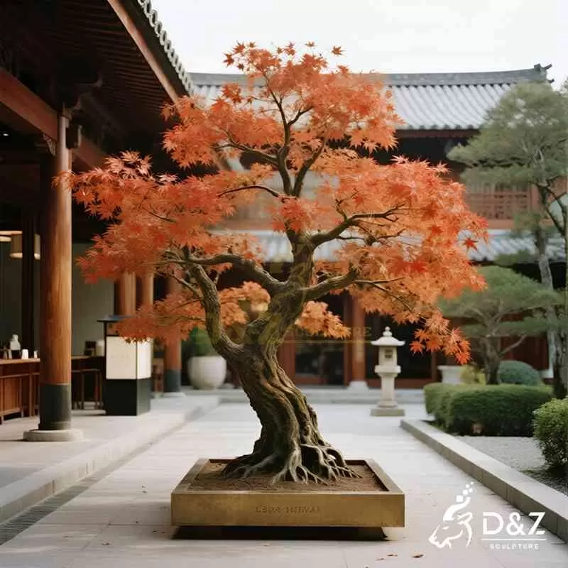 Bronze Tree Sculpture | Japanese Maple Tree for Sale DZJ-92